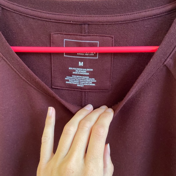 Maroon Sonoma Pull over Shirt - Picture 2 of 5